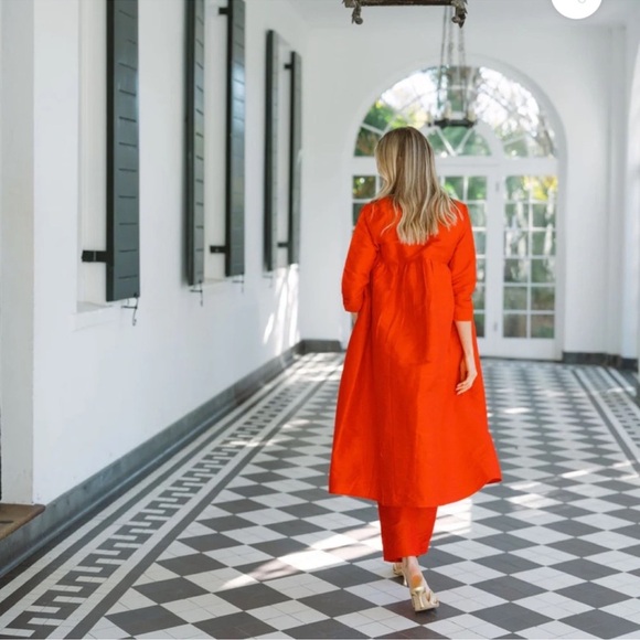 Julia Amory Jacket Liza Silk Overcoat Duster Size XS NWT - Picture 5 of 11